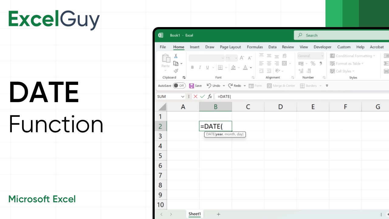 DATE Function in Excel